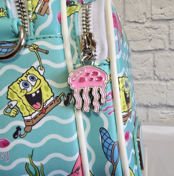 Loungefly SpongeBob Squarepants Nickelodeon Mini Backpack Convertible Bag New - Picture 4 of 16